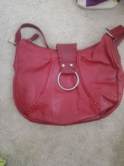 Red Leather Purse 