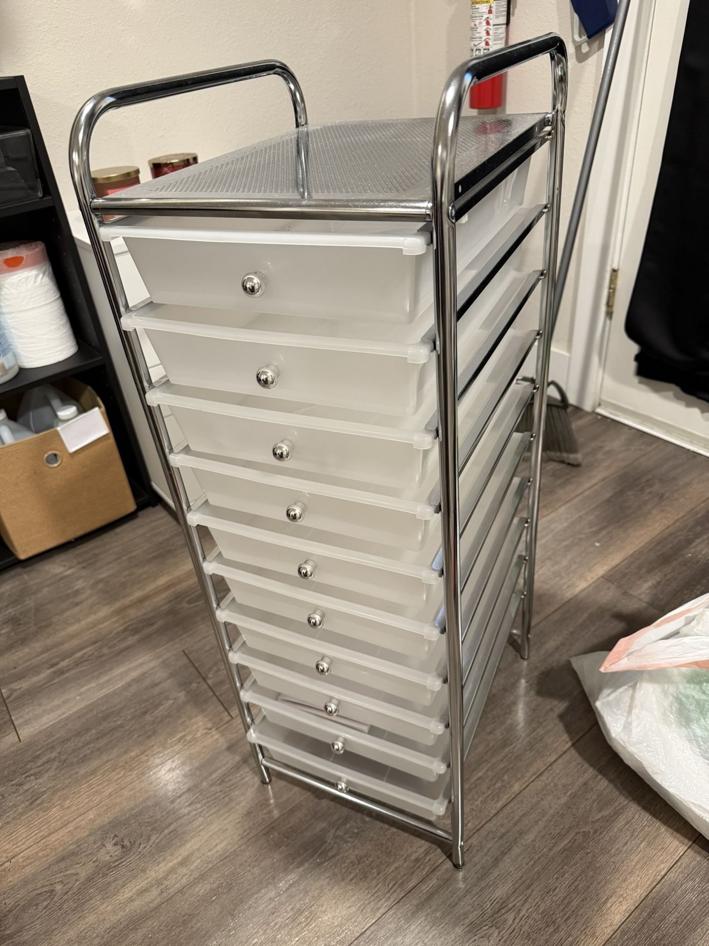 Clear 10 Drawer Rolling Cart by Simply Tidy
