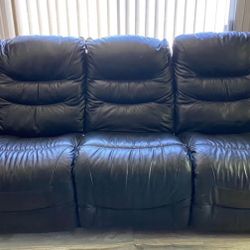 Leather Lazyboy Sofa