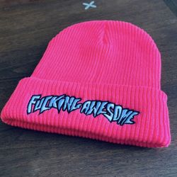 FA Fvcking Awesome Beanie Hot Pink 