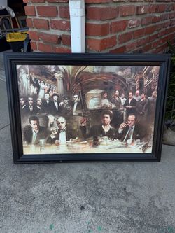 Mafia Characters movie framed print