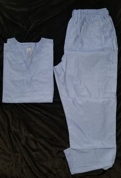 Dagacci Medical Uniform Unisex Scrubs Set Scrub Top and Pants