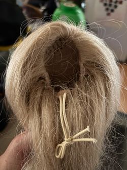 Blond ponytail hair piece