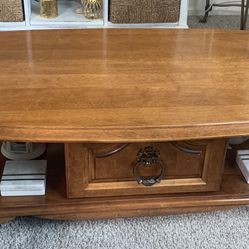 All Wood Coffee Table