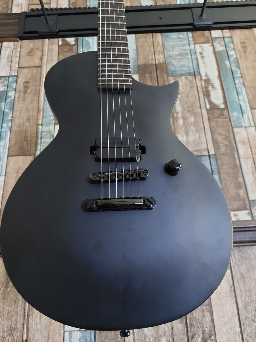 ESP LTD EC Black Metal Les Paul Shape Electric Guitar