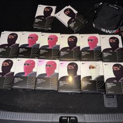  Nike Pro Ski Mask (black,pink,white)