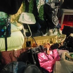 Lot Purses And Wallets Pouches Backpack  Fannys Etc 