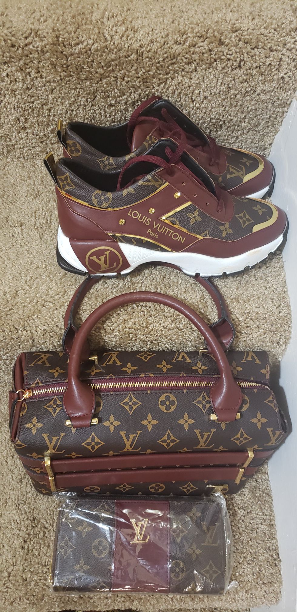 Louis Vuitton bag and shoes in stock brand new