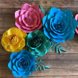 Paper Flowers - Flores de Papel - Fiesta Paper Flowers - Fiesta Theme - Baby Shower