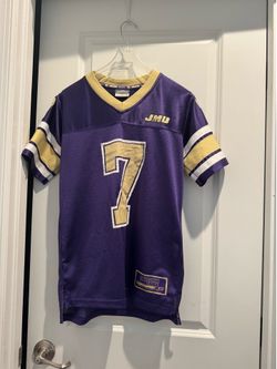 Colosseum Kids JMU Purple & Gold Football Jersey with Number 7 size medium 12-14