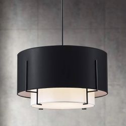 Saint Mossi 4-Lights Modern Fabric Chandelier - Brand New