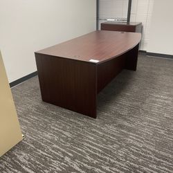 Desk And File Cabinet 