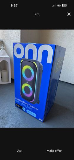 Onn speaker like new sounds loud
