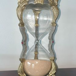 Vintage Franklin Mint Merlins Crystal Hourglass