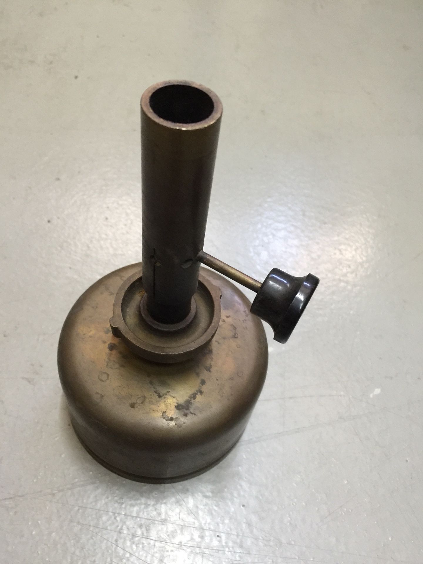 Antique brass Bunsen burner decor yard fireplace
