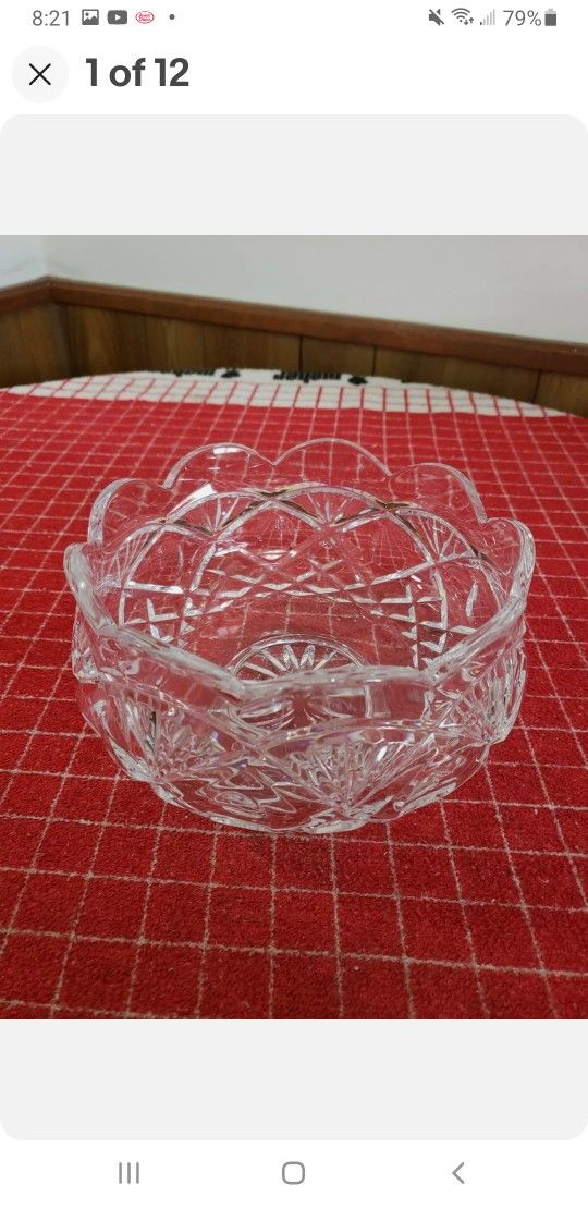 Large Waterford Crystal Centerpiece Pedestal Compote Bowl