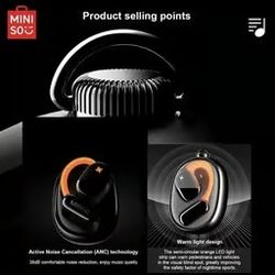MINISO M99 Bluetooth Headset - Active Noise Cancellation Earphones _ Mercari
