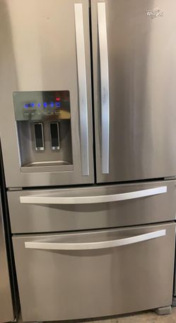 Whirlpool 4-Door Stainless Steel Refrigerator Fridge
