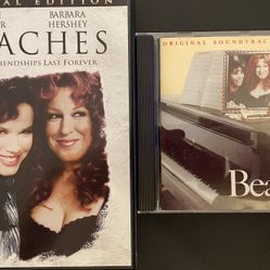 BEACHES Movie + Original Soundtrack (DVD + CD) Bette Midler + Barbra Hershey!