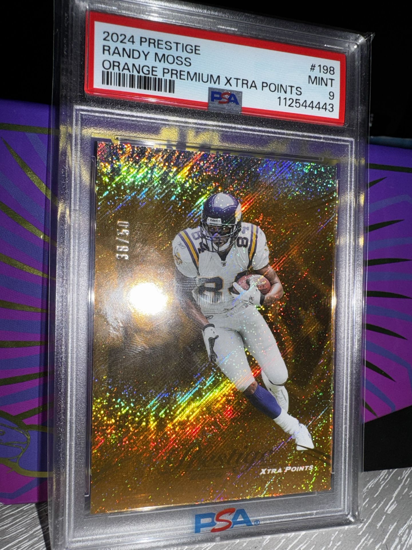 2024 Prestige Randy Moss /50 Card PSA 9 (trades/money)