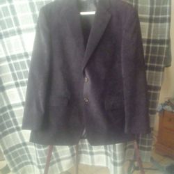 Ralph Lauren Corduroy Stretch Mens Black Sport Jacket