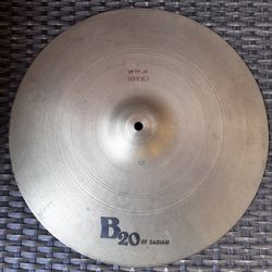 Vintage 1980s Sabian B20 16” Crash Cymbal (Made in Italy)