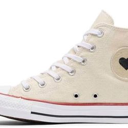 Converse Chuck Taylor All Star High Top Denim Love Natural White 163304F