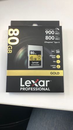 Lexar Pro Gold CFexpress Type A Memory Card 80gb Brand New
