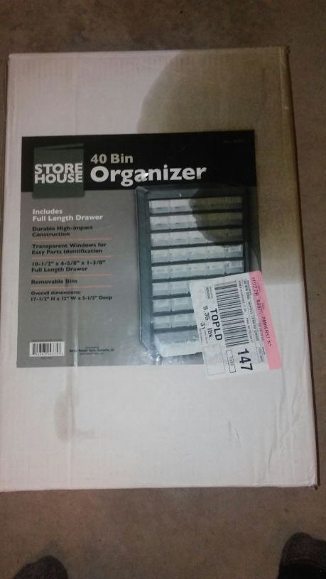 Store House 40 Bin Organizer new in box