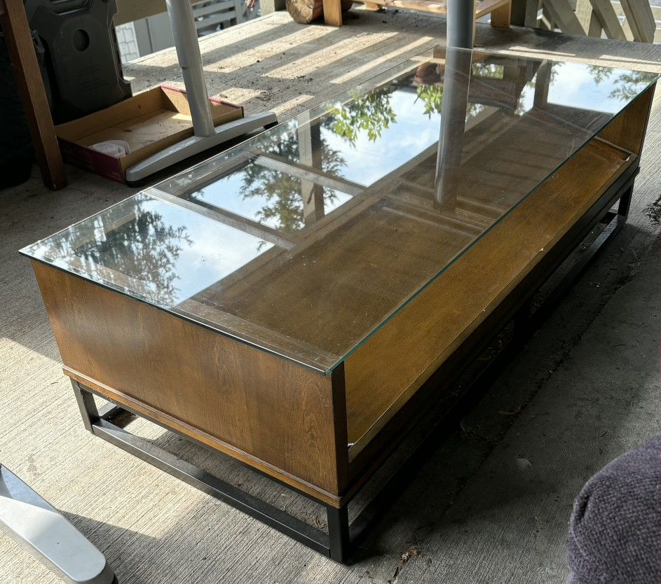 Glass Top Coffee Table