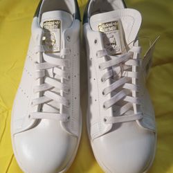 Adidas Sneakers Stan Smith Lux off White Olive Casual Shoes
