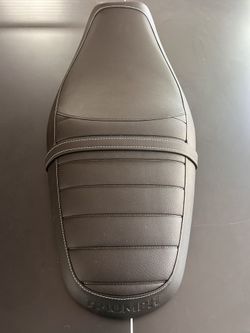 Triumph Leather Black Two Seater Motorcycle Seat