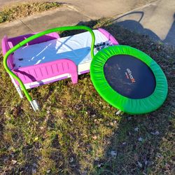 Toddler Bed, Mattress, and Indoor Trampoline FREE to Anyone Who Will Take It Away