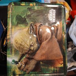 Star Wars Lunch Box Made Of Tin ( Used) Rare Yoda