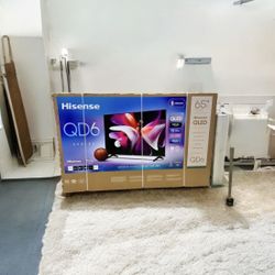 HD233 65QD6 65” Hisense smart 4k Qled hdr tv