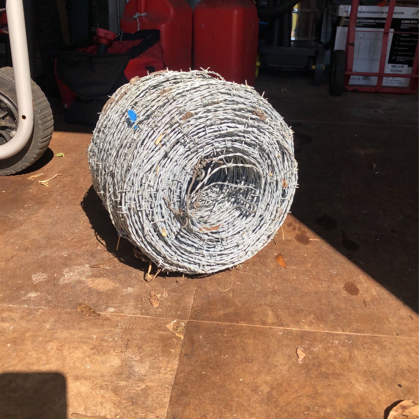 Barbed Wire Roll - -approx 2000 Sq Ft