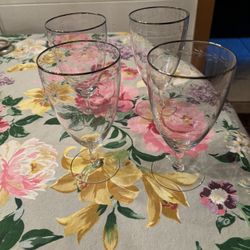 Beautiful Vintage Gorham Crystal Gloves Set Of 4