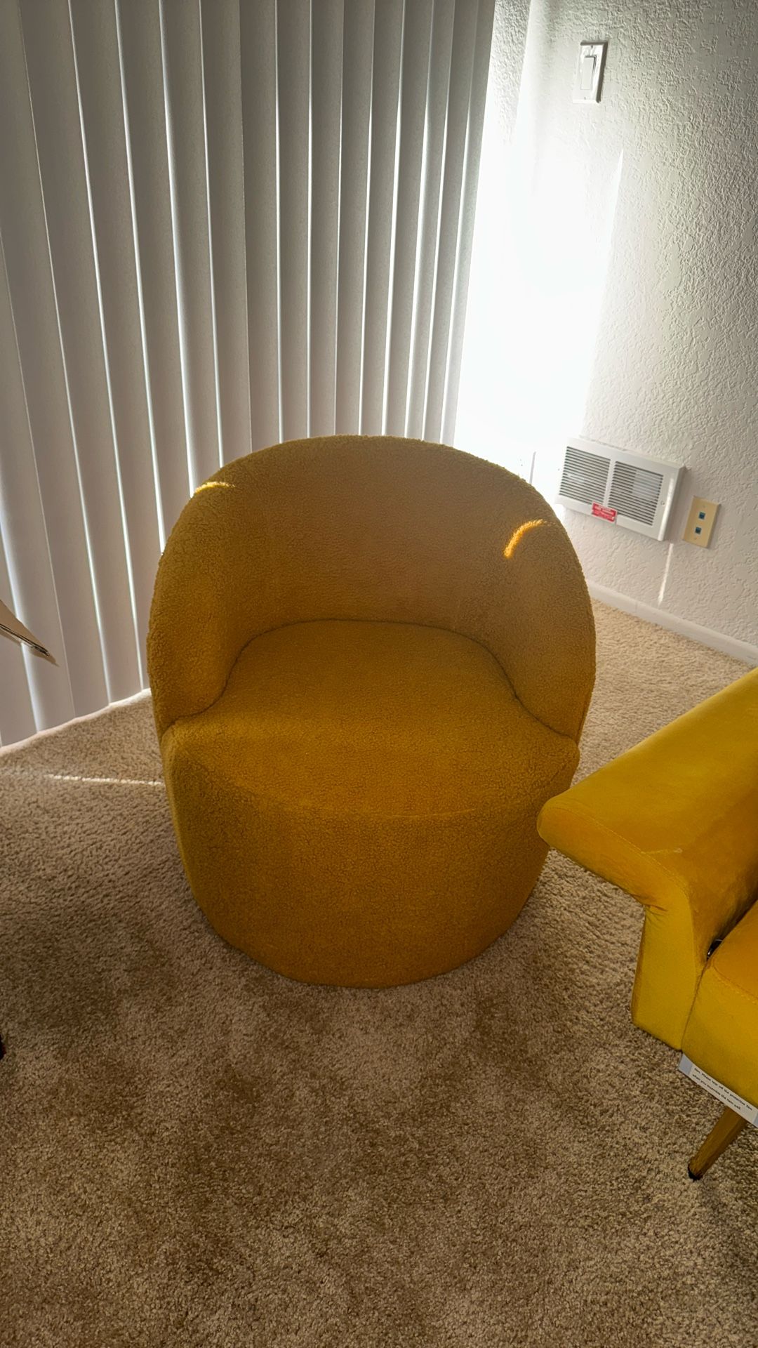 Small Yellow Couch Chair