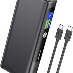 130W Power Bank, 18400mAh Laptop Portable Charger, 3-Port USB C PD Battery Pack