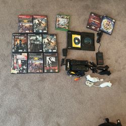 Various Video Game Accessory Bundle Wii Controllers Chords Adapters Ps2 Xbox One Gta 5