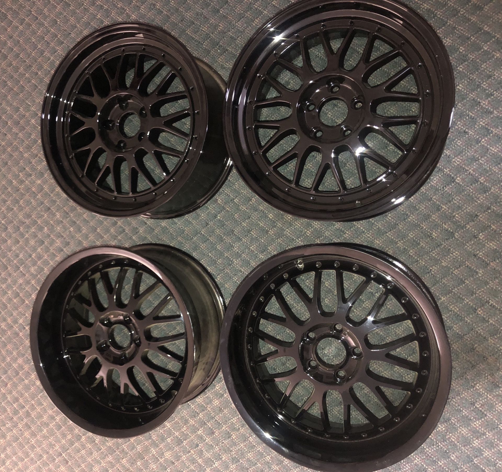 18 inch wheels staggered set 5x112