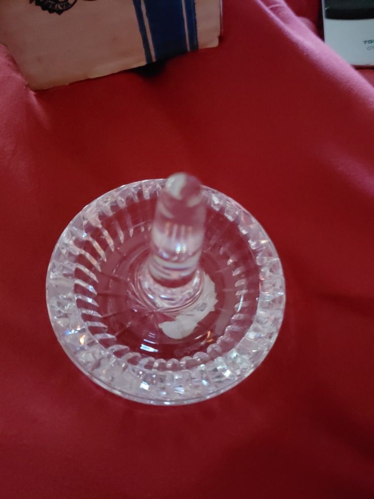 Waterford crystal ring holder