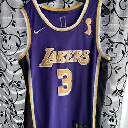 Los Angeles Lakers Anthony Davis Championship Nike Jersey Size 48