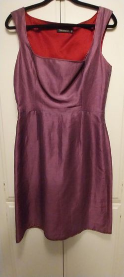 $10 Womens Tahari Brand Purple silk/linen Size 10 Dress