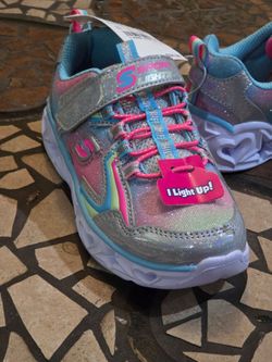 Size 13 S Sport by Girls Skechers Fernie Light-Up Sneakers Tennis Shoes