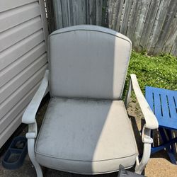 Large Metal Patio Chairs (Set Of 4)