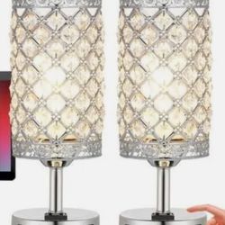 Touch Control Crystal Table Lamps