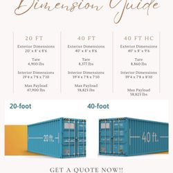 Secure and Dry Storage Container SALE