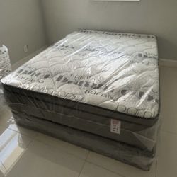 NEW MATTRESS QUEEN SIZE PILLOWTOP WITH BOX SPRING 