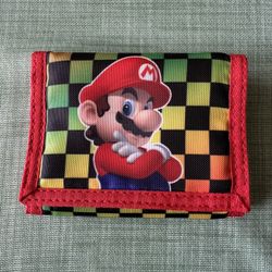 Super Mario Velcro Trifold Wallet